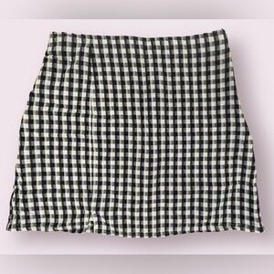 American Eagle Checkered Black and White Women's Skirt